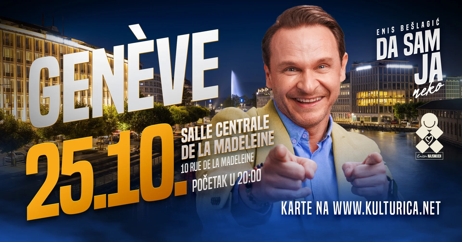 Enis Bešlagić - Da sam ja neko - Genève