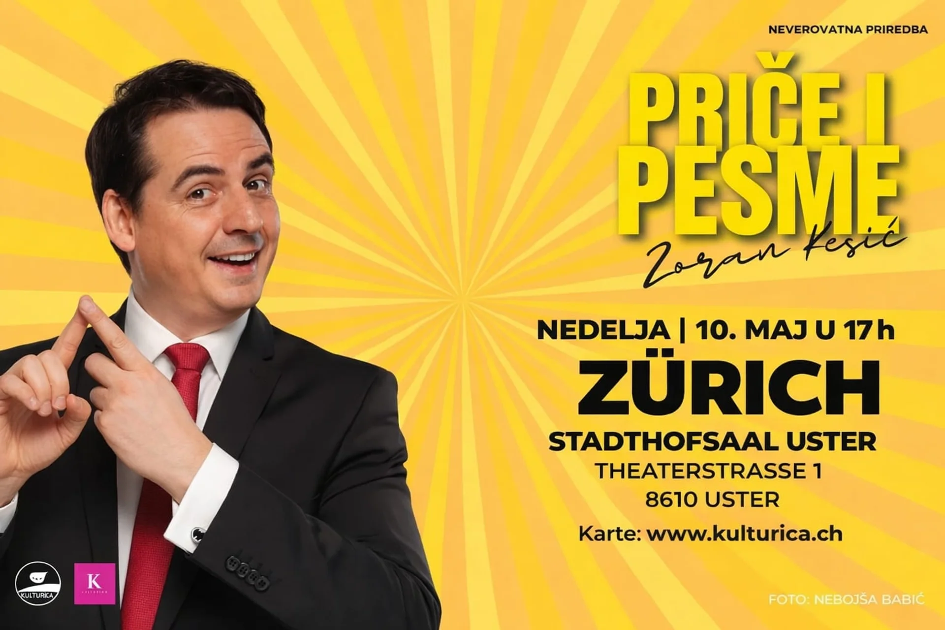 Zoran Kesić - "Priče i pesme" - Zürich - Termin 1
